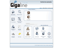 Tablet Screenshot of central.gigaline.com.br